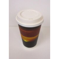 16 oz hot cups with lids Sunrise Double Wall , 48 Each